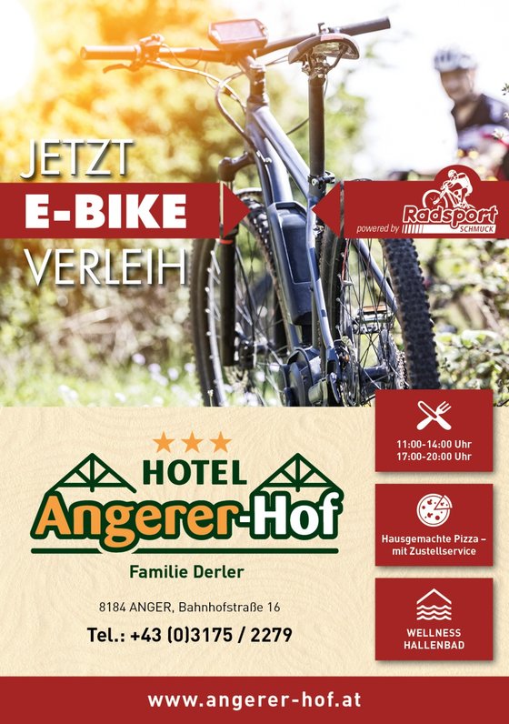 E-Bike Verleih im Hotel Angerer-Hof